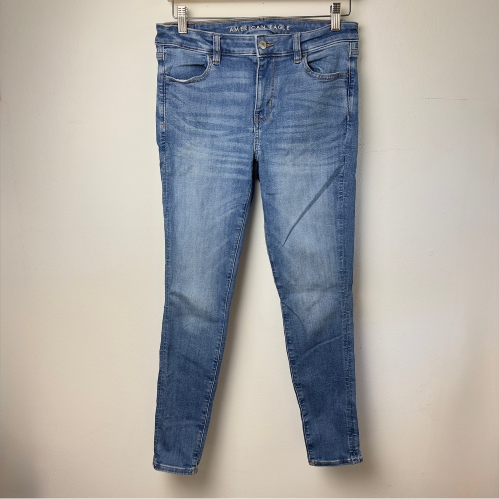 American Eagle Outfitters Jeggings Women's Blue Jeans Next Level Stretch
